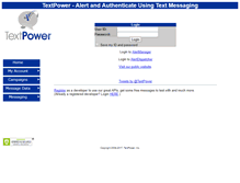 Tablet Screenshot of customer.textpower.com